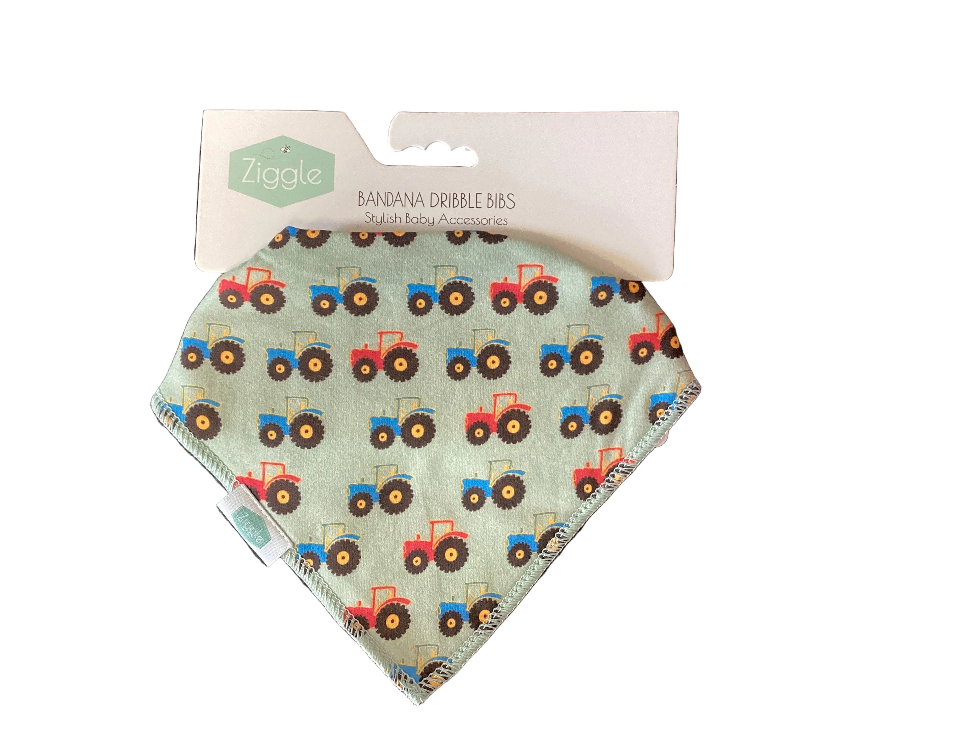 Tractor print Dribble Bib - Ziggle Baby
