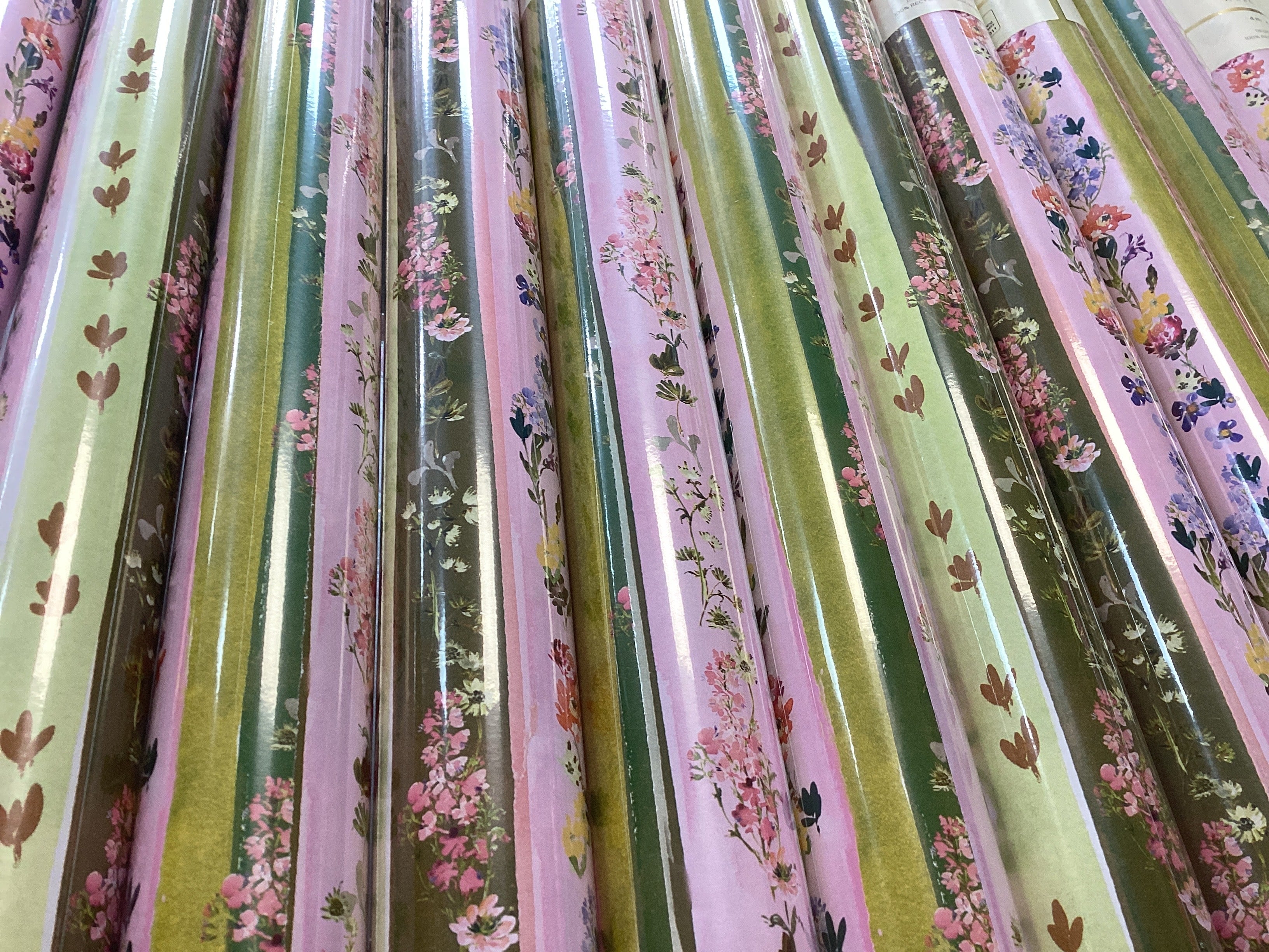 Rolled Wrap Linea Floral - 4m - Wrapping Paper