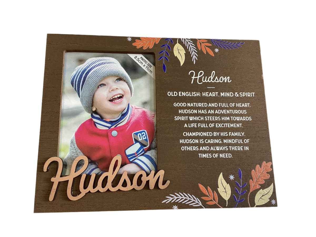 Hudson  - Personalised Kids  Picture Frame