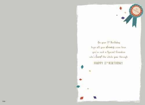 Grandson on your 11th birthday card
