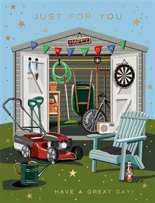 The shed- birthday card