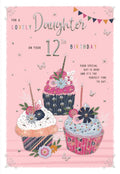 Wonderful Daughter on your 12th Birthday - 12th Birthday Card
