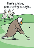 Possibly an eagle - funny greetings card