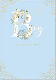 A beautiful baby boy card