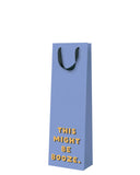 This might be booze - bottle gift bag