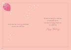 Girlfriend, pink  hearts  Birthday card