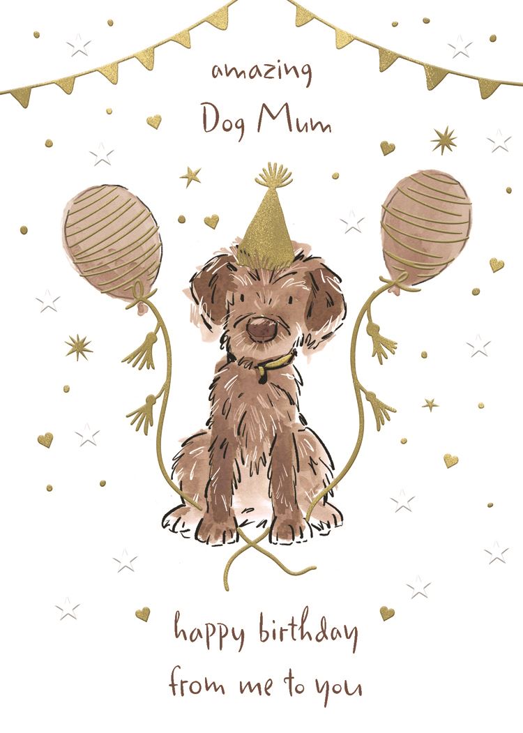 Amazing  Dog Mum Birthday card