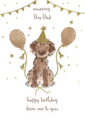 Amazing  Dog Dad Birthday card