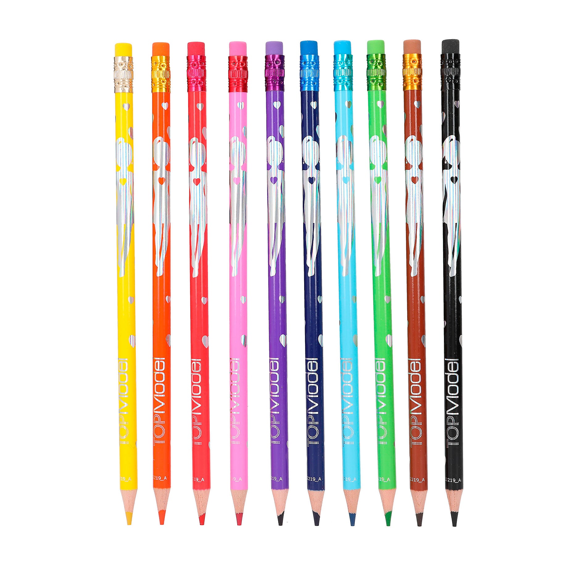 10 Erasable Colouring Pencils - TopModel by Depesche