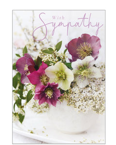 Hellebores - sympathy card