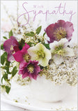 Hellebores - sympathy card