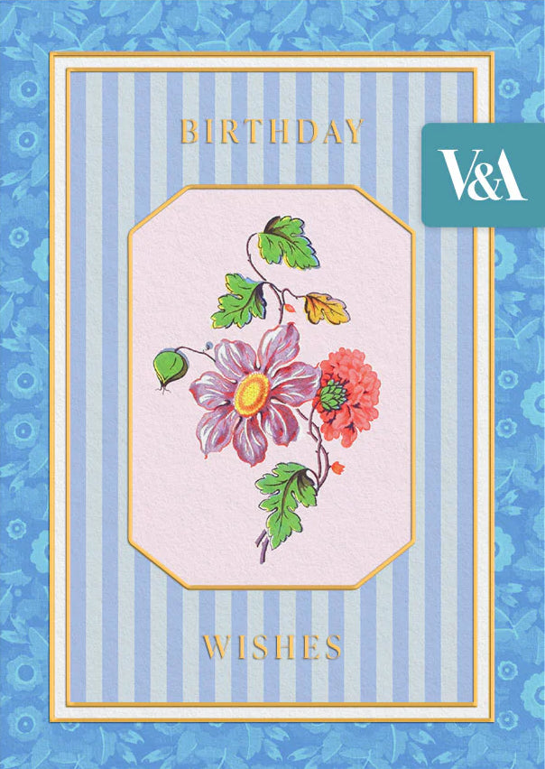 Flower on a vine - V&A Birthday card