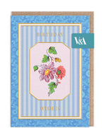 Flower on a vine - V&A Birthday card