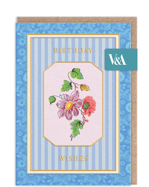 Flower on a vine - V&A Birthday card
