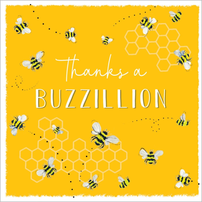Thank you a BUZZillion - pack of 6 thank you cards