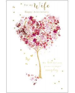 Wife - Anniversary card