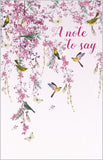 Birds & butterflies - pack of 8 notecards