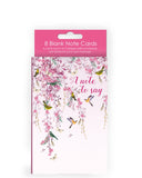 Birds & butterflies - pack of 8 notecards