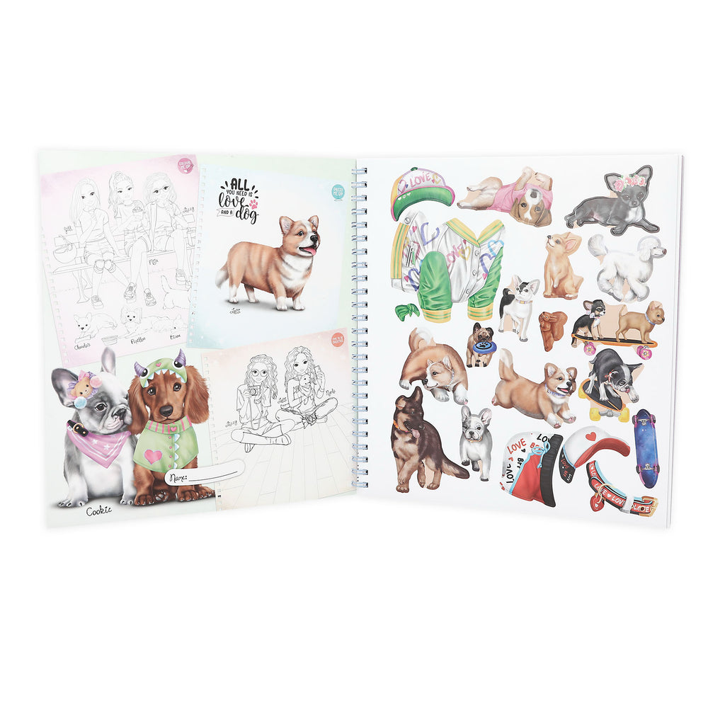 Create Your Doggy Colouring Book - Top Model by Depesche
