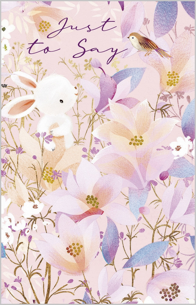 Just to say, bunnies - pack of 8 notecards