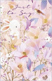 Just to say, bunnies - pack of 8 notecards