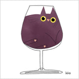 Wine kitty - Pack of 6 notelets