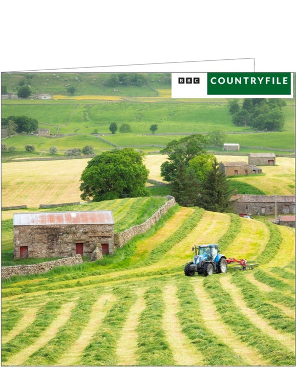 Harvesting in Wensleydale - BBC Countryfile greetings card