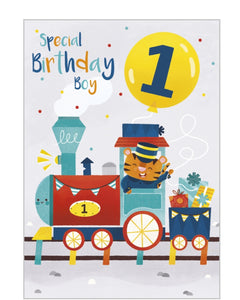 Special birthday boy - 1st birthday card