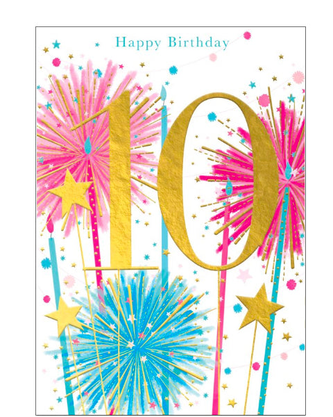 10th Birthday card