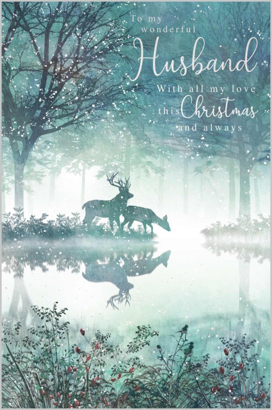 Wonderful Husband Christmas card