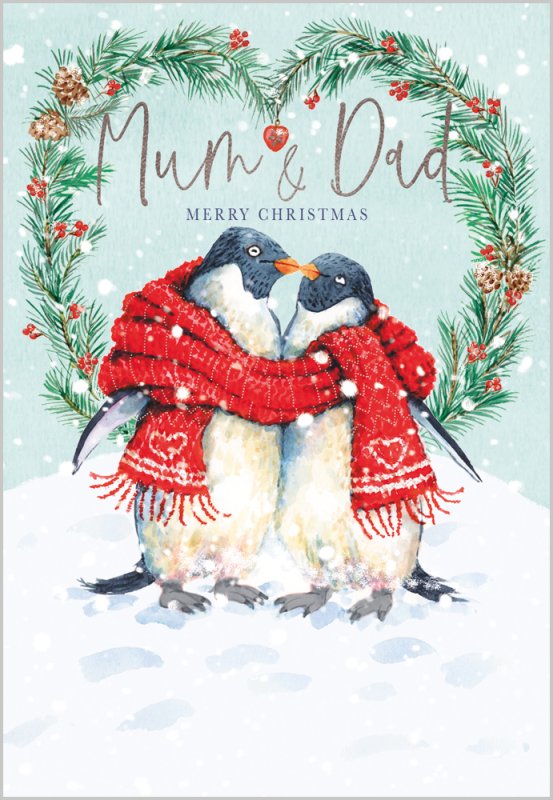 Mum and Dad Christmas card