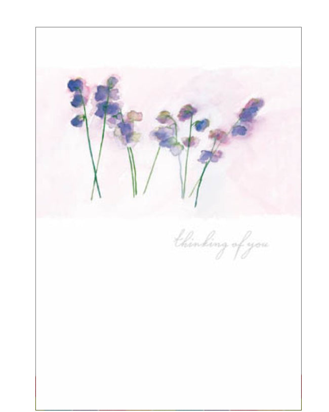Sweet Peas - thinking of you card