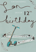 For a wonderful Son - 12th Birthday card