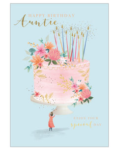 Auntie birthday card