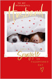 Husband, let's snuggle on Valentine's Day card