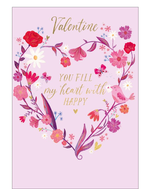 You Fill My Heart With Happy - Valentine's Day card