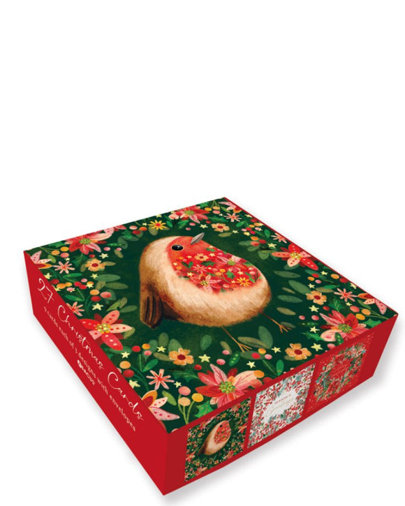 Festive Foliage - Box of 27 Christmas cards