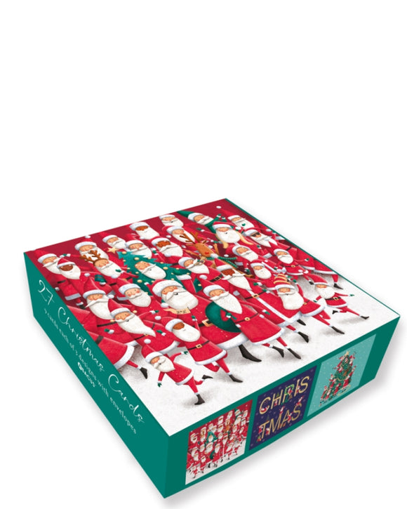 Fun Santas - Box of 27 Christmas cards