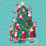 Fun Santas - Box of 27 Christmas cards