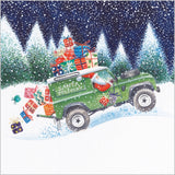 Festive Landrover - Pack of 7 charity Christmas cards