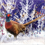 Festive pheasant - Pack of 7 charity Christmas cards