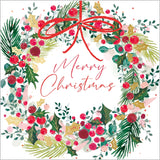Berry wreath - Pack of 7 charity Christmas cards