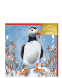 Christmas puffin - Pack of 7 charity Christmas cards