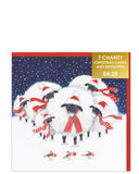 Festive sheep and robins - Pack of 7 charity Christmas cards