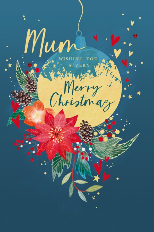Mum, Merry Christmas card