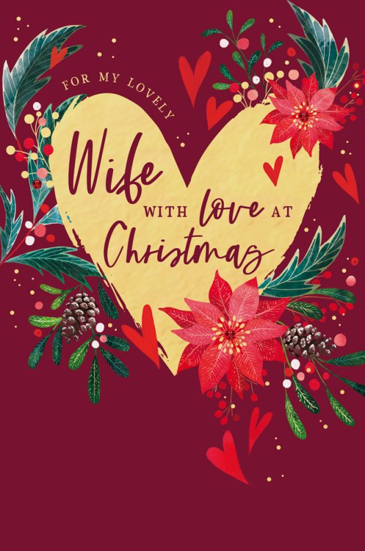 Lovely Wife Christmas card