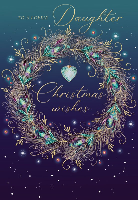 Lovely Daughter Christmas card