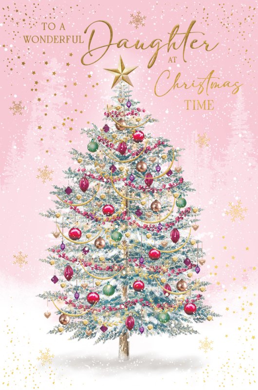 Wonderful Daughter Christmas card