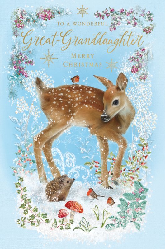 Great-Granddaughter Christmas card