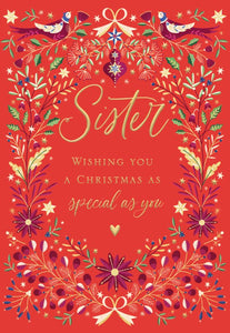 Sister Christmas card